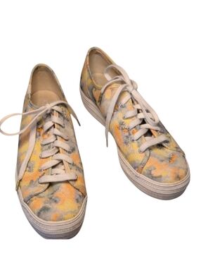 Keds Triple Kick Tie Dye Platform Canvas Sneakers
